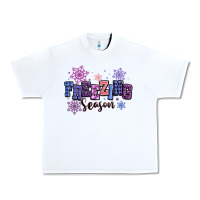 White freezing season Urban Heavy Tee - MaliasSmallBusiness