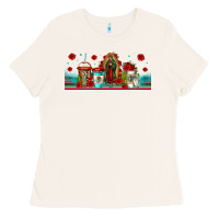 Bone lady of guadalupe coffee cups libbey glass Ladies Tee - Jasminsmagicworld