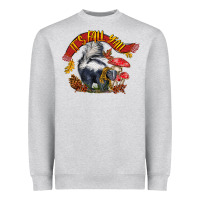 Heather Grey It's Fall Y'all Skunk Heavyweight Sweatshirt - LillyAllenDesigns