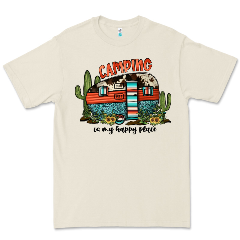 Camping Is My Happy Place Premium Tee by JahusDesignShop | Teevron