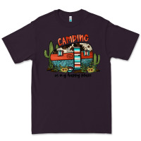 Plum camping is my happy place Premium Tee - JahusDesignShop