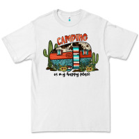 White camping is my happy place Premium Tee - JahusDesignShop