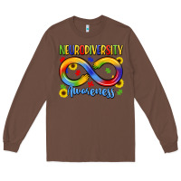 Chestnut neurodiversity awareness Long Sleeve Tee - LillyAllenDesigns