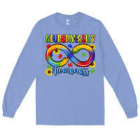 Colony Blue neurodiversity awareness Long Sleeve Tee - LillyAllenDesigns