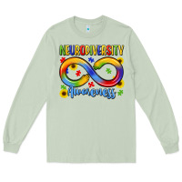 Matcha neurodiversity awareness Long Sleeve Tee - LillyAllenDesigns