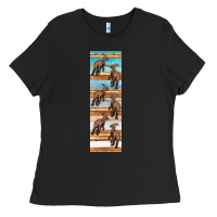 Dinosaur Parasaurolophus Pen Wrap Ladies Tee | Teevron