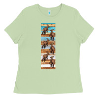 Matcha dinosaur parasaurolophus pen wrap Ladies Tee - Artiststas
