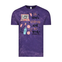 Cloud Purple she works willingly with her hands Vintage Tee - MaliasSmallBusiness