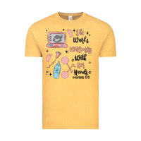 Vintage Mustard she works willingly with her hands Vintage Tee - MaliasSmallBusiness