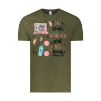 Vintage Olive she works willingly with her hands Vintage Tee - MaliasSmallBusiness