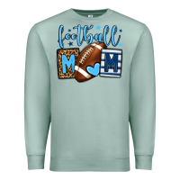 Seafoam Football mom blue team color  mother's day Premium Sweatshirt - HowdyJamesFarm