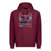 Burgundy cowgirl not all angels have wings Premium Hoodie - CowGirlArtShop