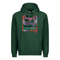 Sports Green cowgirl not all angels have wings Premium Hoodie - CowGirlArtShop