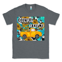 Charcoal Heather country roads take me home Classic Tee - MaliasSmallBusiness