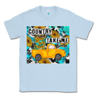 Dusty Blue country roads take me home Classic Tee - MaliasSmallBusiness