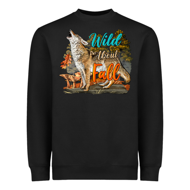 Wild About Fall Coyote Heavyweight Sweatshirt by LillyAllenDesigns | Teevron