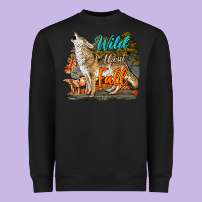 Wild About Fall Coyote Heavyweight Sweatshirt Designed By Lillyallendesigns