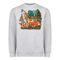 Heather Grey Wild About Fall Coyote Heavyweight Sweatshirt - LillyAllenDesigns