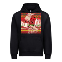 Black african drum colorful seamless pattern Urban Hoodie - BundleAndBundleShop