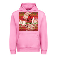 Fuchsia Pink african drum colorful seamless pattern Urban Hoodie - BundleAndBundleShop