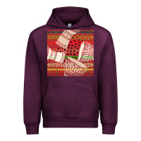 Mauve Wine african drum colorful seamless pattern Urban Hoodie - BundleAndBundleShop