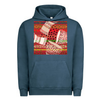 Pigment Midnight Navy african drum colorful seamless pattern Urban Hoodie - BundleAndBundleShop