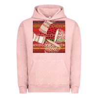 Pigment Salmon african drum colorful seamless pattern Urban Hoodie - BundleAndBundleShop