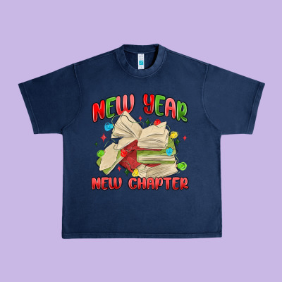 New Year New Chapter Urban Heavy Tee Designed By Maliassmallbusiness