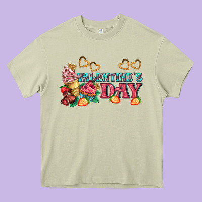 Valentines Day Sweet Heavy Core Tee Designed By Adodesignshop