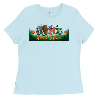 Baby Blue home sweet home libbey glass Ladies Tee - BundleAndBundleShop