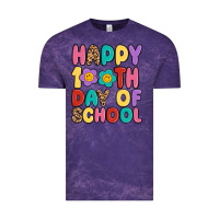 Cloud Purple happy 100 th day of school Vintage Tee - MaliasSmallBusiness