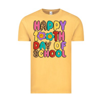 Vintage Mustard happy 100 th day of school Vintage Tee - MaliasSmallBusiness