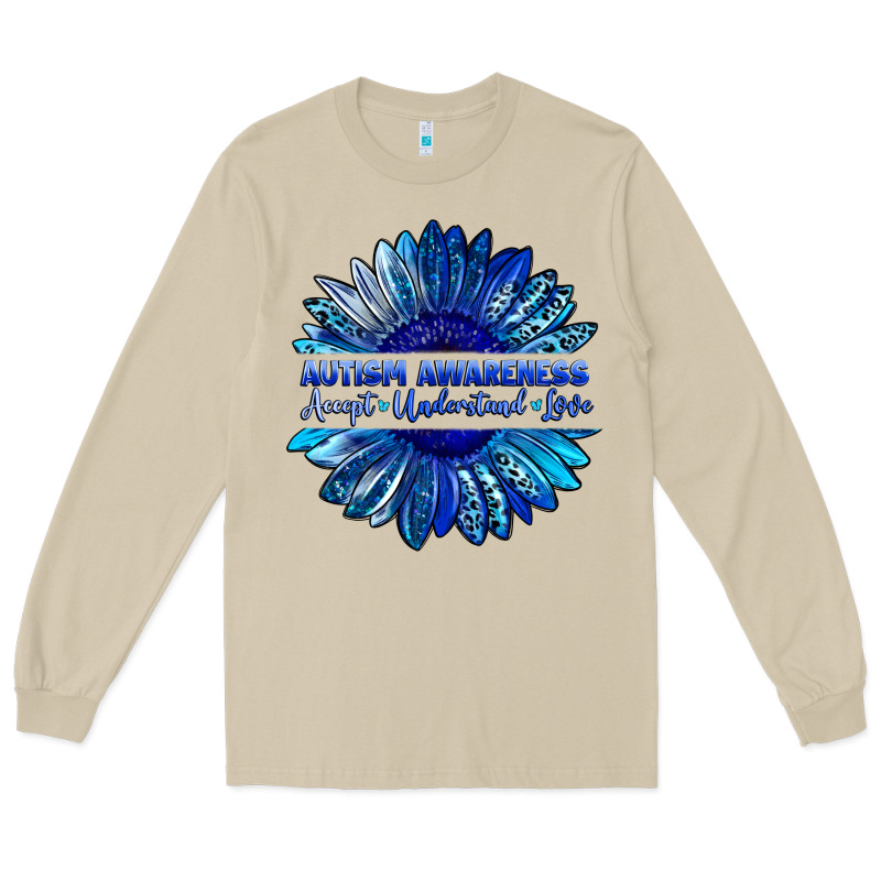 Autism Awareness Accept Understand Love Blue Long Sleeve Tee by LillyAllenDesigns | Teevron