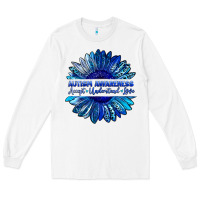 White autism awareness accept understand love blue Long Sleeve Tee - LillyAllenDesigns