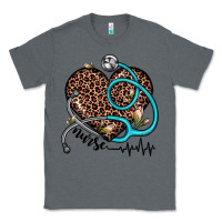Charcoal Heather nurse leopard heart Classic Tee - JahusDesignShop