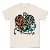 Natural nurse leopard heart Classic Tee - JahusDesignShop