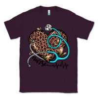 Plum nurse leopard heart Classic Tee - JahusDesignShop