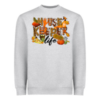 Heather Grey Housekeeper life fall Heavyweight Sweatshirt - LillyAllenDesigns