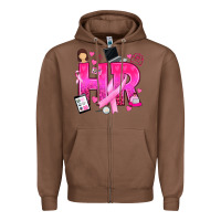 Chestnut breast cancer hr human resources Zipper Hoodie - texasbilliewilder