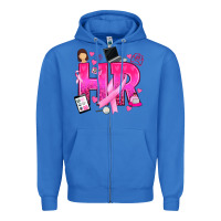 True Royal breast cancer hr human resources Zipper Hoodie - texasbilliewilder