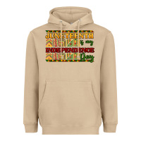 Mushroom Juneteenth is my Independence day Heavyweight Hoodie - HowdyJamesFarm