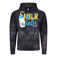 Cloud Black milkaholic boys Vintage Hoodie - NancyCooperArtShop