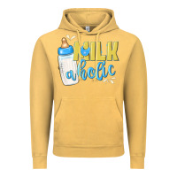 Vintage Mustard milkaholic boys Vintage Hoodie - NancyCooperArtShop