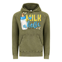 Vintage Olive milkaholic boys Vintage Hoodie - NancyCooperArtShop