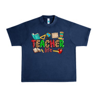 Navy teacher life Urban Heavy Tee - MaliasSmallBusiness