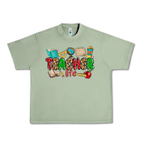 Oil Green teacher life Urban Heavy Tee - MaliasSmallBusiness