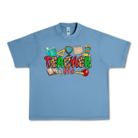Pebble Blue teacher life Urban Heavy Tee - MaliasSmallBusiness