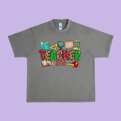 Teacher Life Urban Heavy Tee Designed By Maliassmallbusiness
