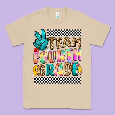 Team Fourth Grade Classic Tee Designed By Nancycooperartshop