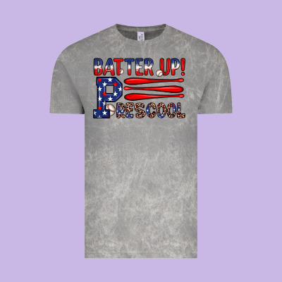 Batter Up Preschool Vintage Tee Designed By Jahusdesignshop